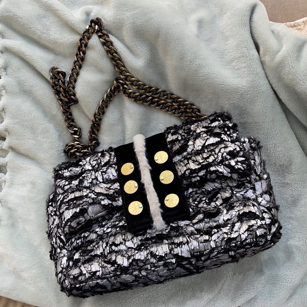 Kooreloo New Yorker Soho shoulder bag black and silver